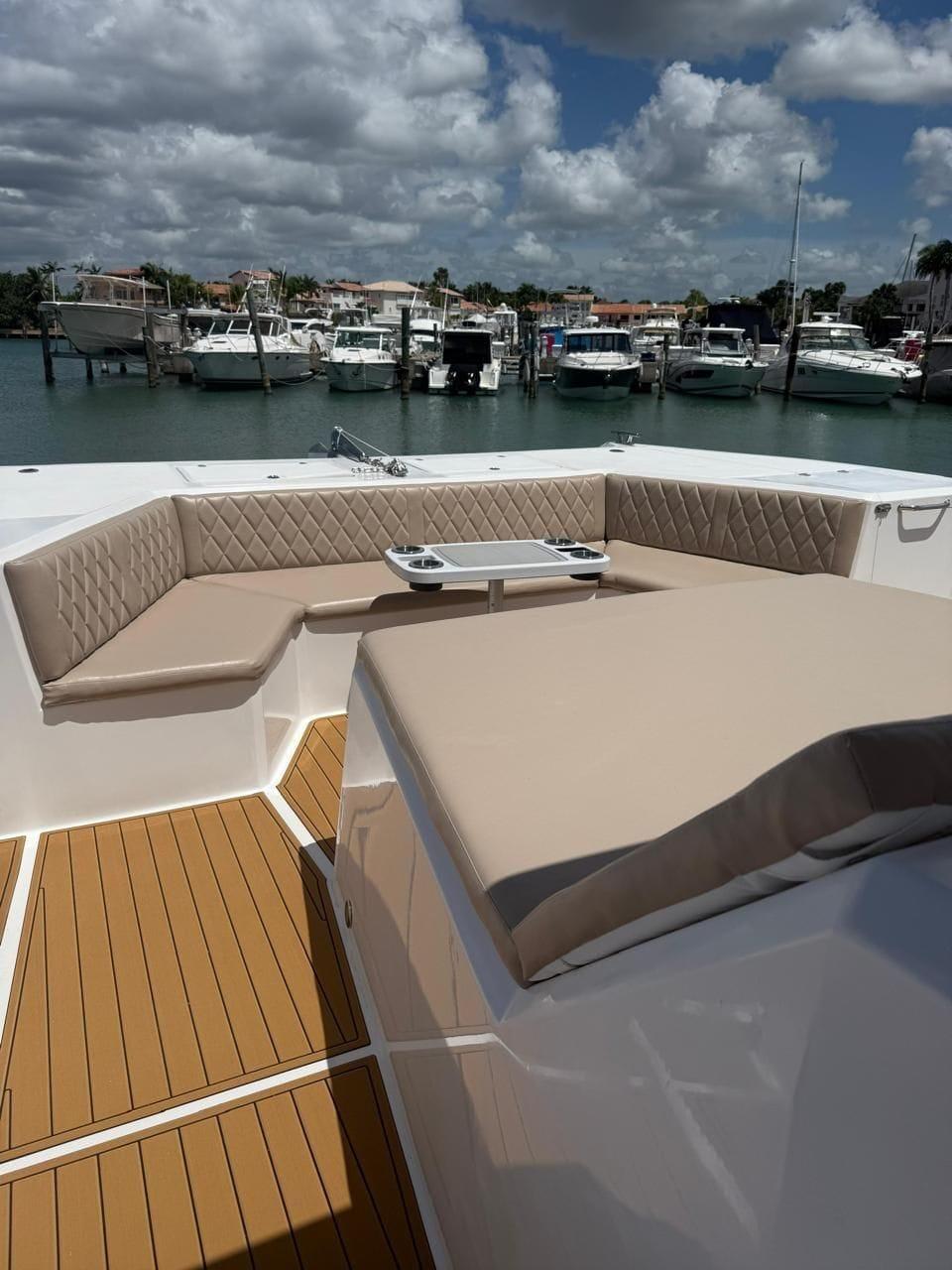 Private celebration setup on a boat in Punta Cana